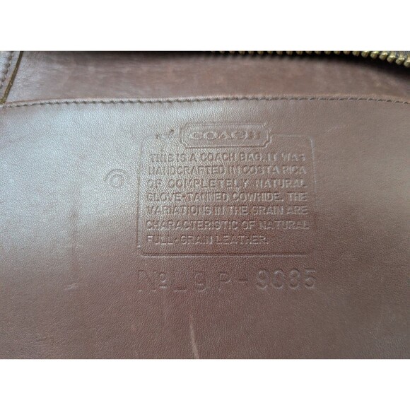 Coach Vintage XL Duffle Feed Sac 9085 in Mahogany Cowhide Leather - EUC - Picture 10 of 15